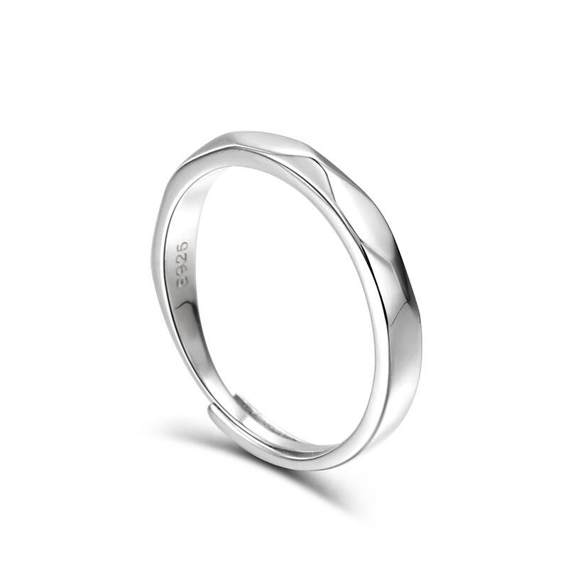 Juelvia "The Exclusive Mark of Love" Adjustable Sterling Silver Men's Band