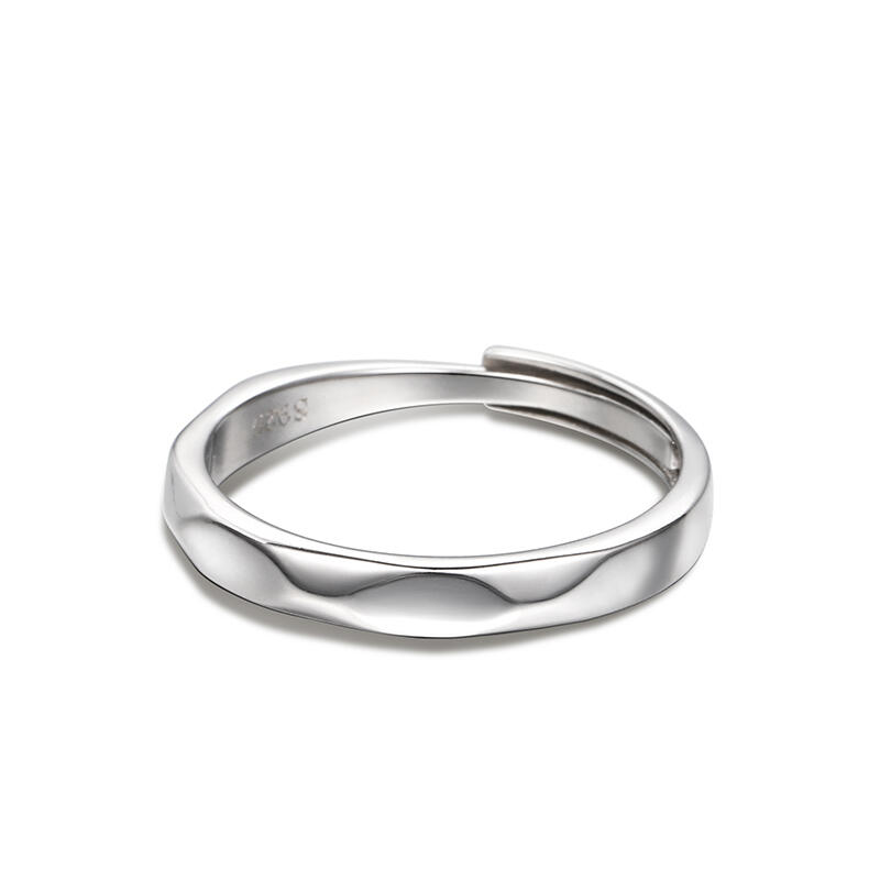 Juelvia "The Exclusive Mark of Love" Adjustable Sterling Silver Men's Band