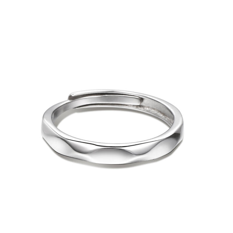Juelvia "The Exclusive Mark of Love" Adjustable Sterling Silver Men's Band