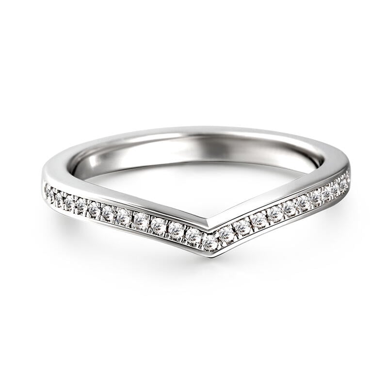 Juelvia "Everlasting Us" Sterling Silver Women's Band