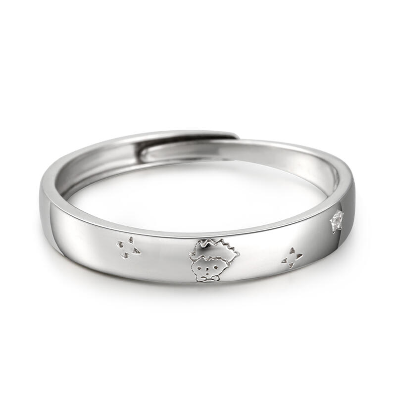"One Love" The Little Prince Adjustable Sterling Silver Men's Band