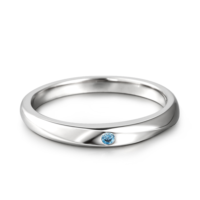 "True Love is Forever" Sterling Silver Men's Band