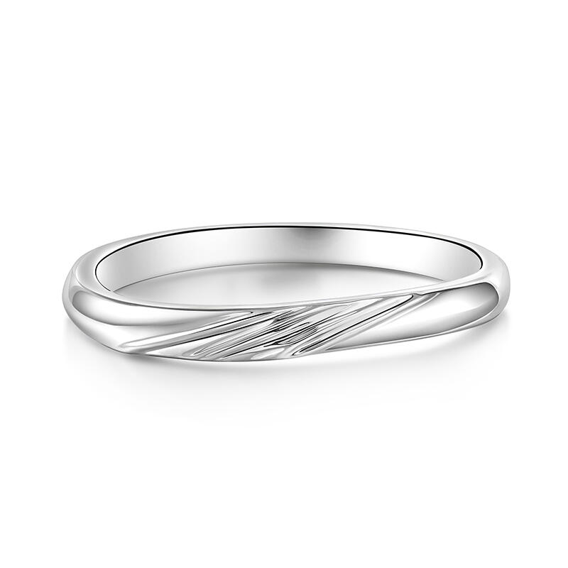 Stylish Sterling Silver Men's Band