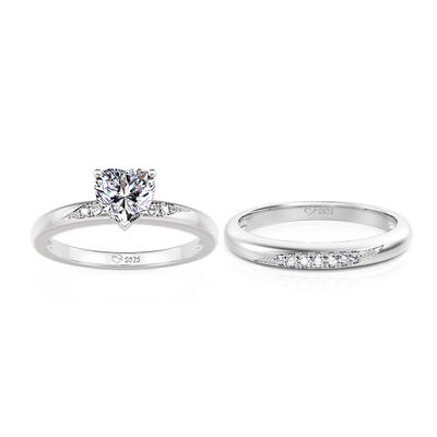 Juelvia Simple Ripple Custom Couple Rings