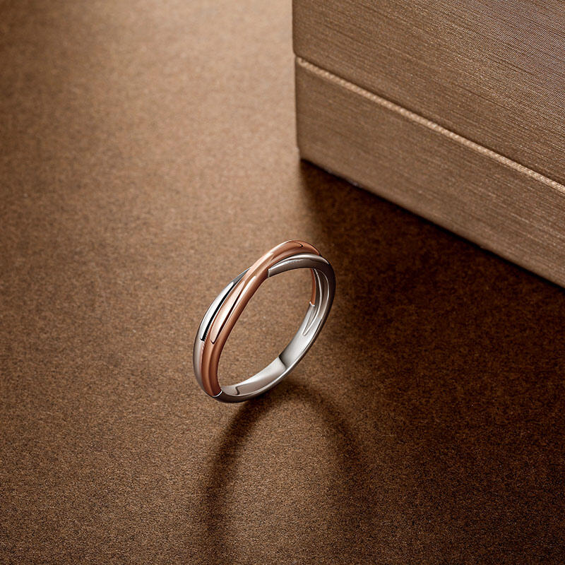 Two Tone Wedding Ring US