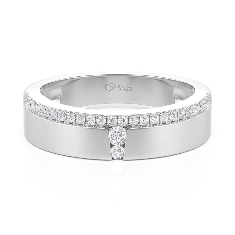 Elegance Women's Wedding Ring Sterling Silver
