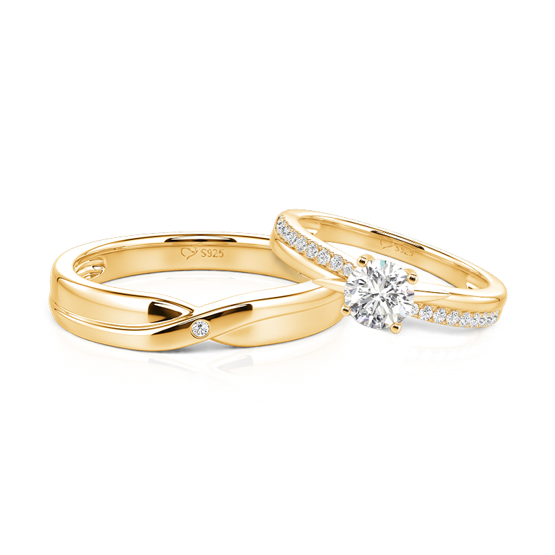 Gold Couple Rings - view 1