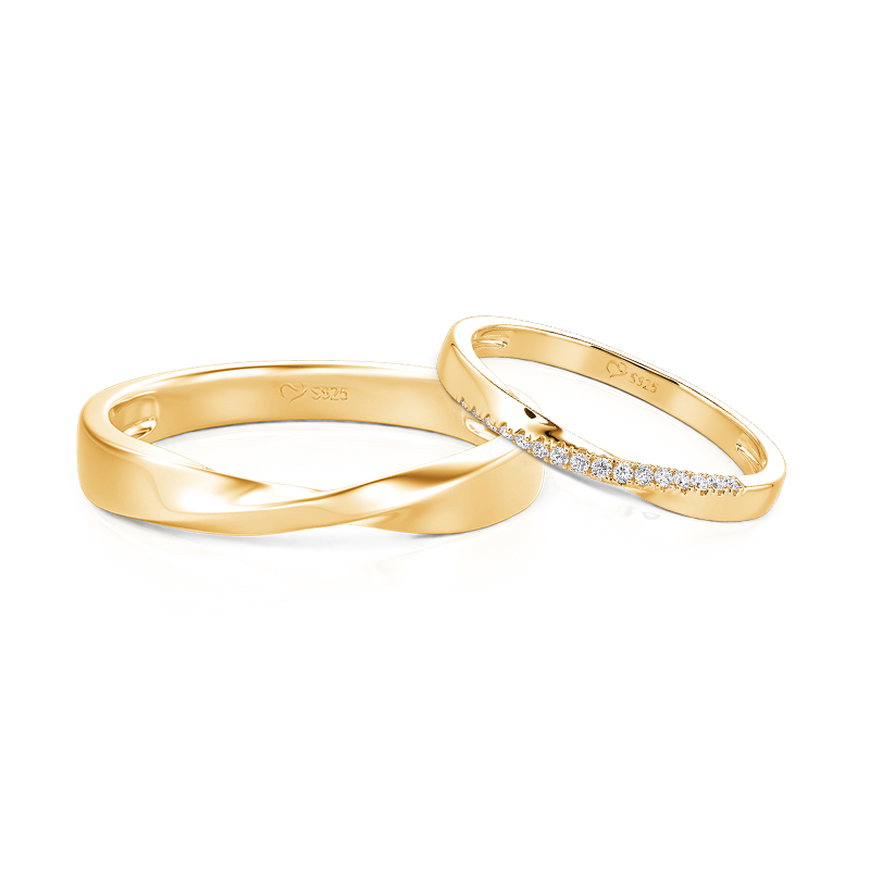 Couple Rings Gold - view 1