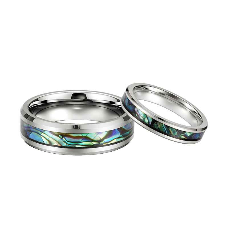 Tungsten Couple Rings - view 1