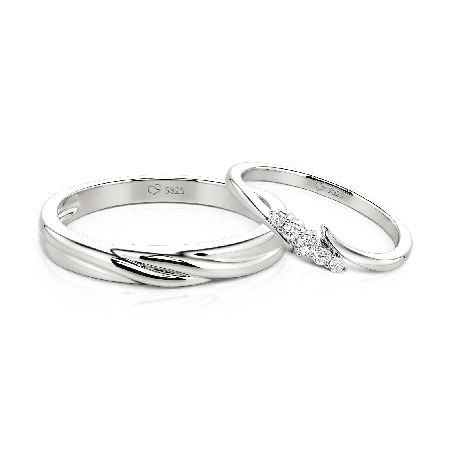 Couple Rings 14K Gold - view 1