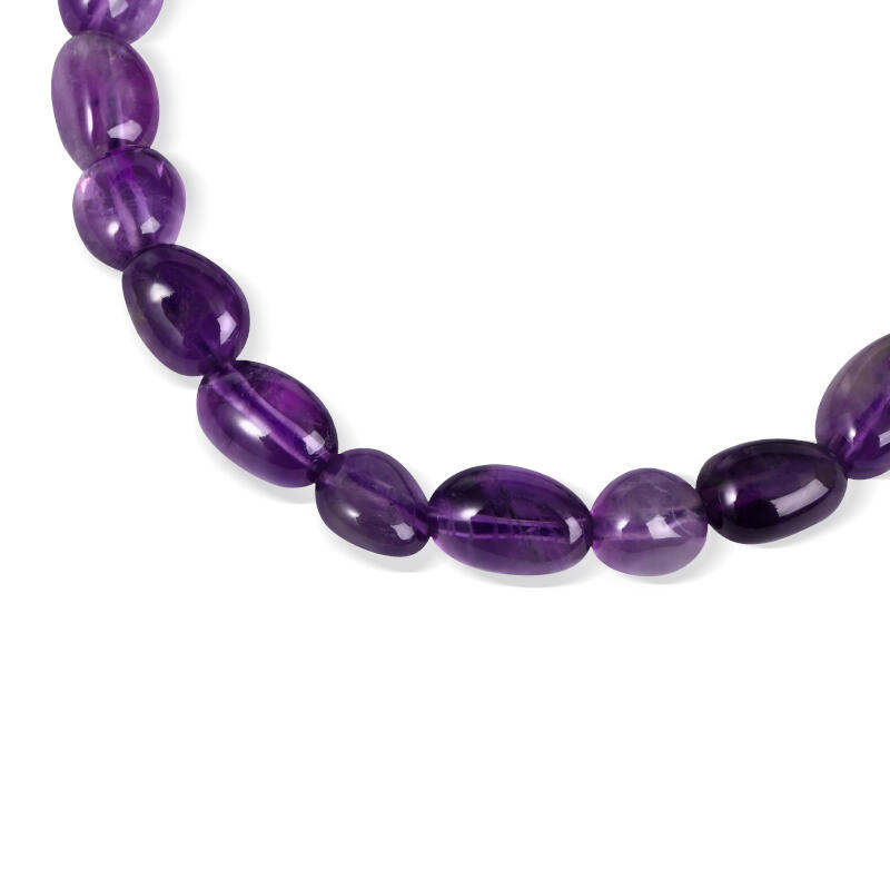 Juelvia "Serenity" Natural Amethyst Elastic Bracelet