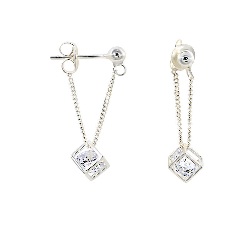 Juelvia Cubic Sterling Silver Earring Drops