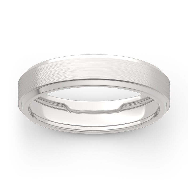 Men's Classic Band in 14K White Gold