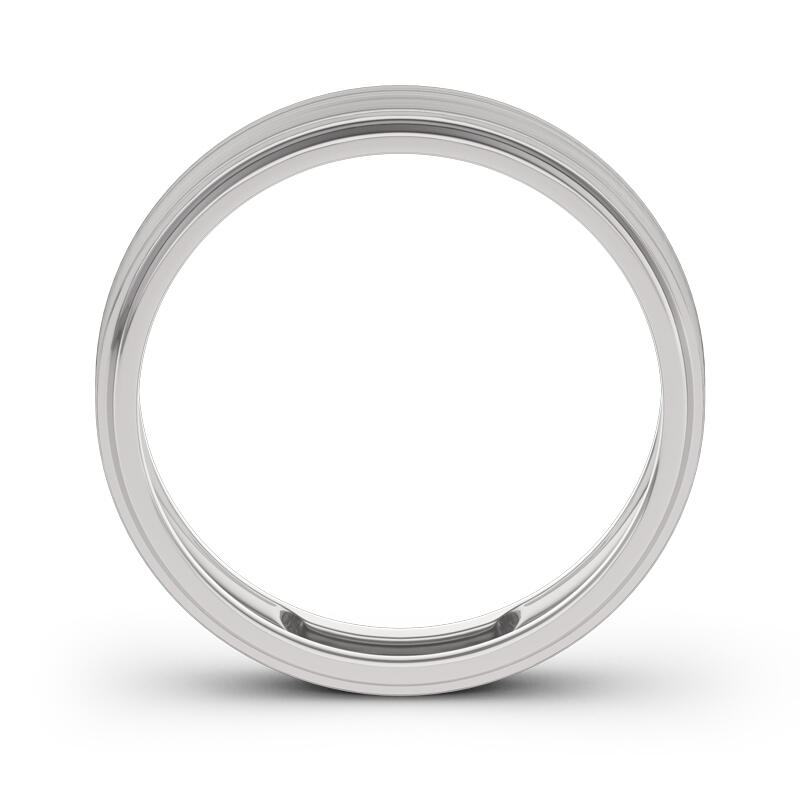 Juelvia Men's Classic Band in 14K White Gold