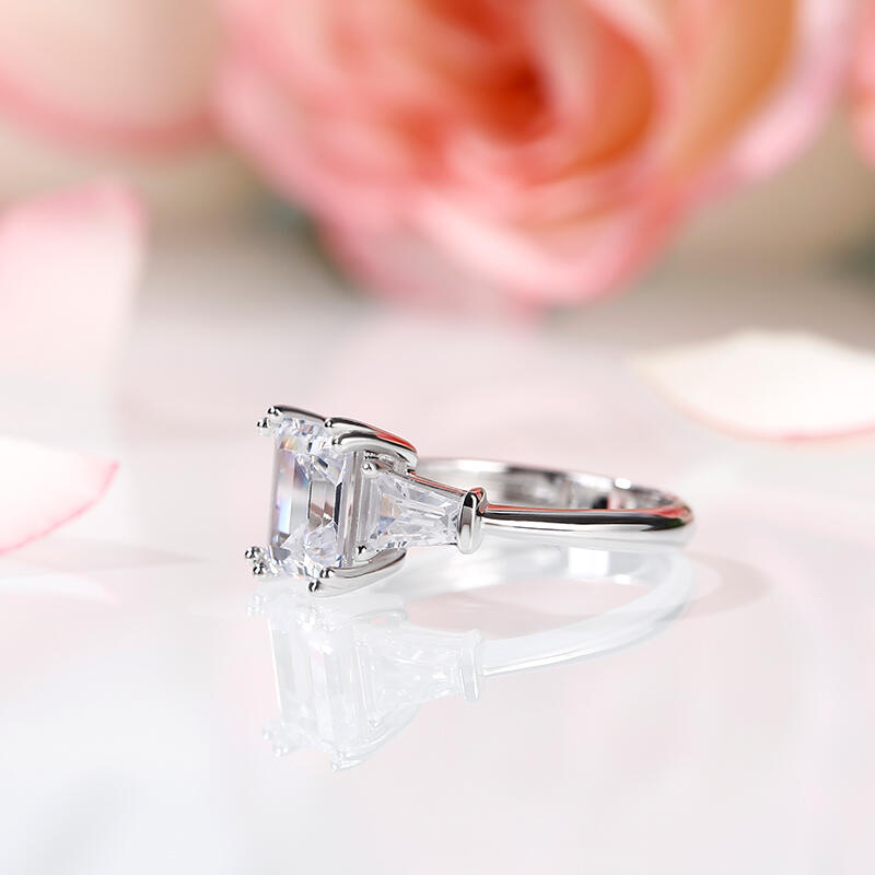 Emerald Cut Engagement Ring American