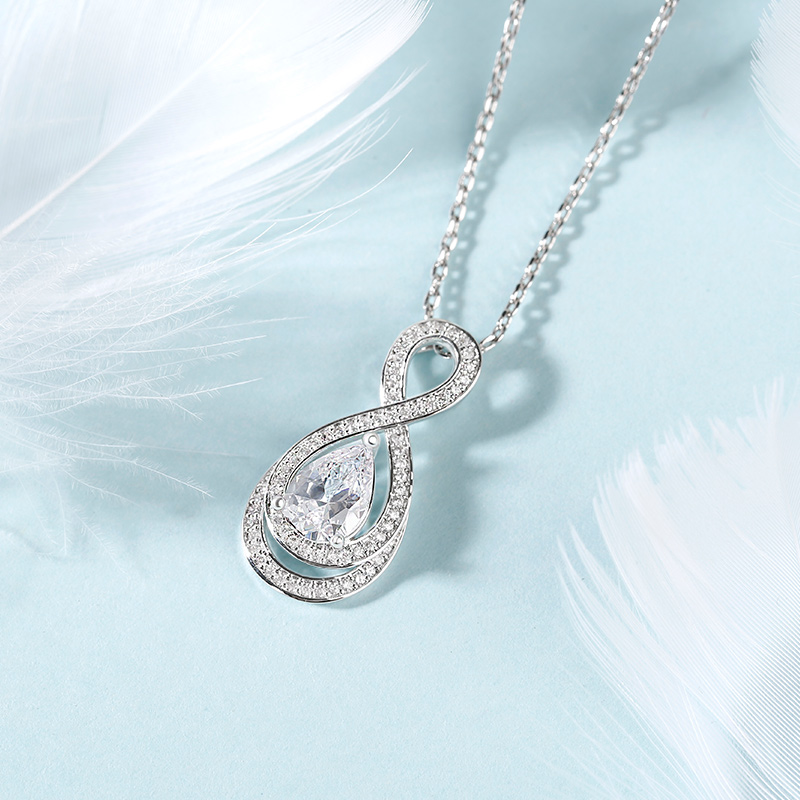 Silver Infinity Necklace US