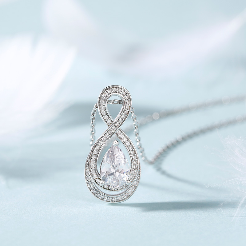 Silver Infinity Necklace US