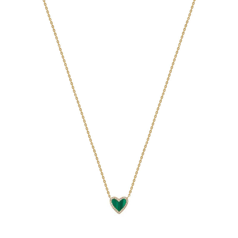 "Always in Your Heart" Halo Design Sterling Silver Necklace