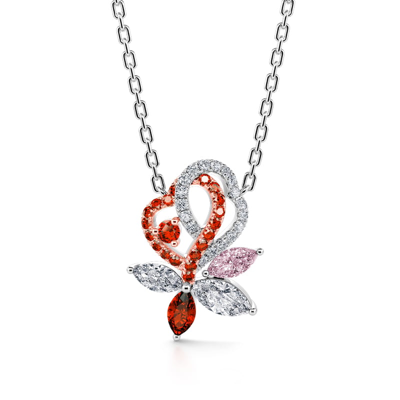 "Soulmate" Double Heart Sterling Silver Necklace