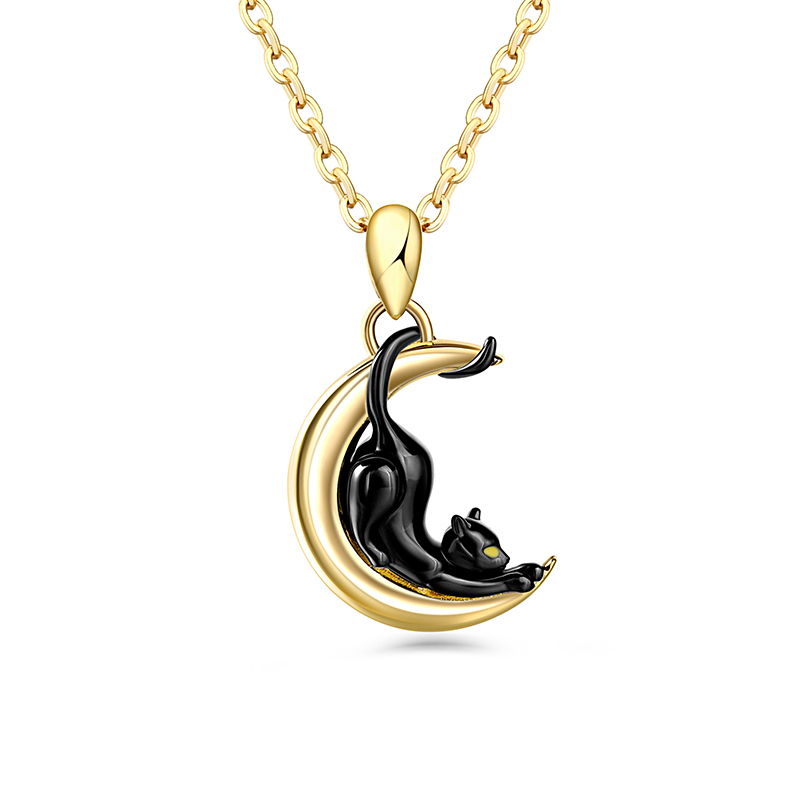 Black Cat Necklace - view 1