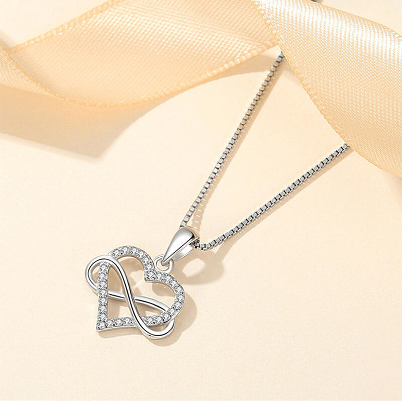 Heart Necklace Silver