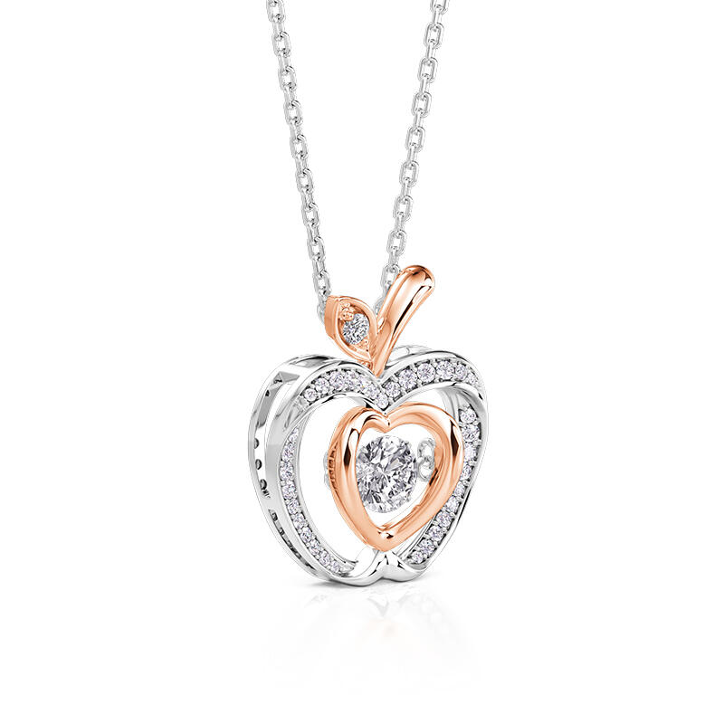 Apple Heart Necklace