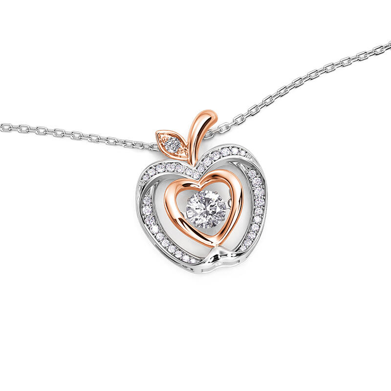 Apple Heart Necklace