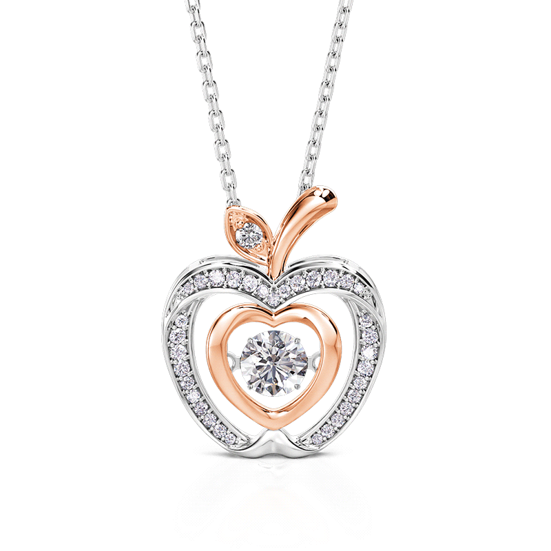 Apple Heart Necklace