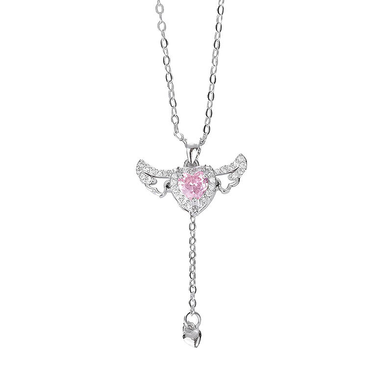 Pink Heart Necklace
