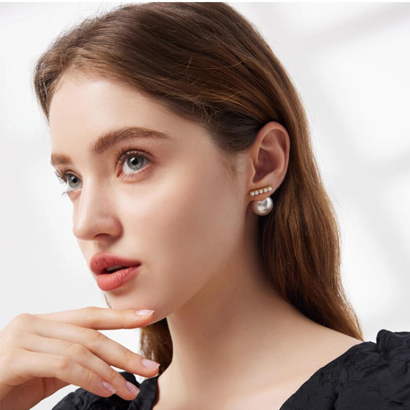 Gold Pearl Earrings Juelvia US