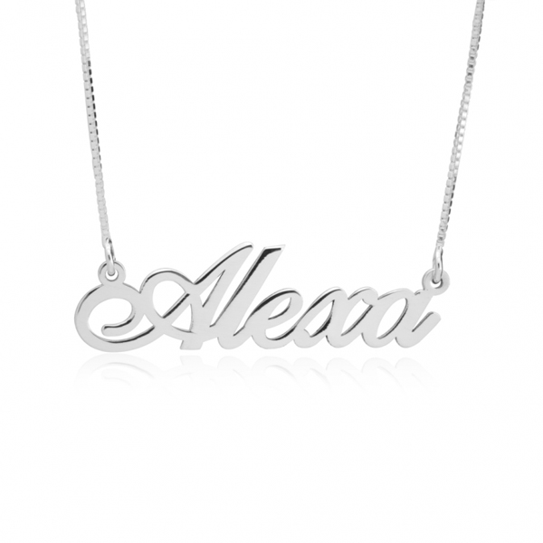 Juelvia Simple Name Necklace