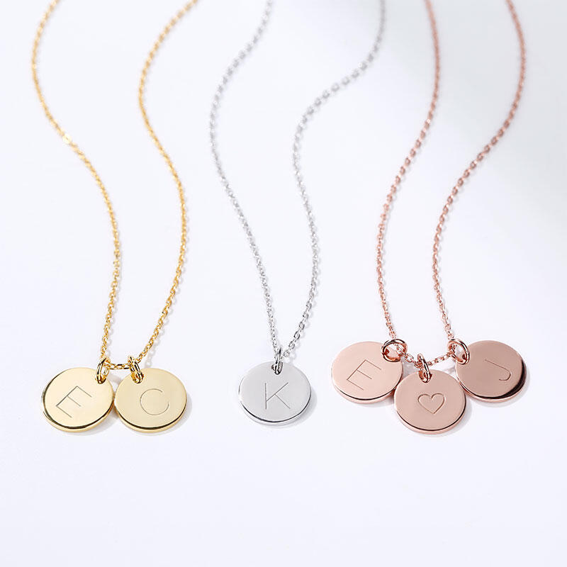 Initial Necklace Sterling Silver