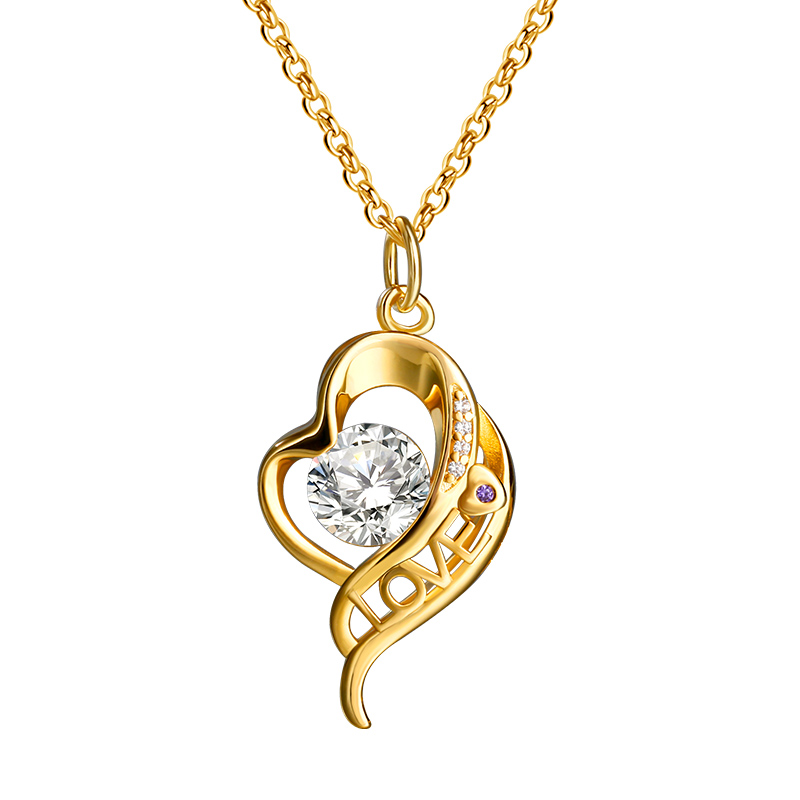 "Love Is All Around" Personalized Sterling Silver Necklace