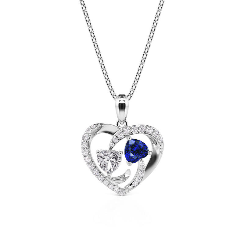 Custom Birthstone Necklace - view 1