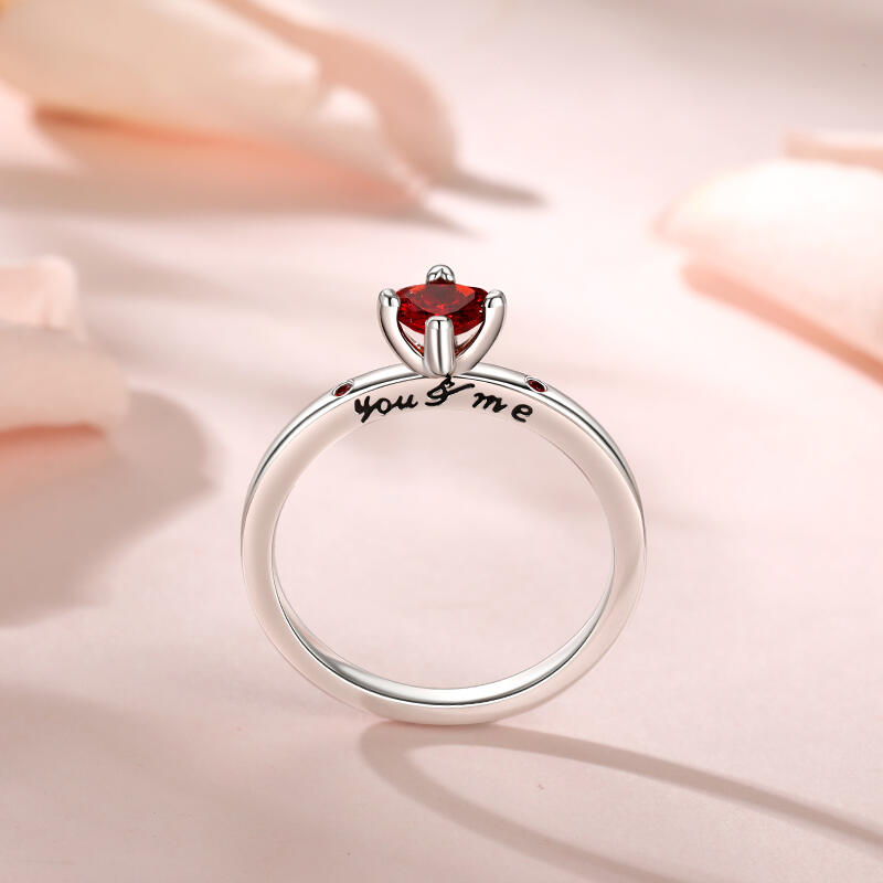 Heart Engagement Ring Juelvia US