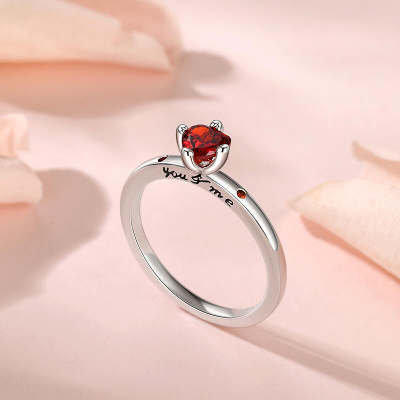 Heart Engagement Ring Juelvia US
