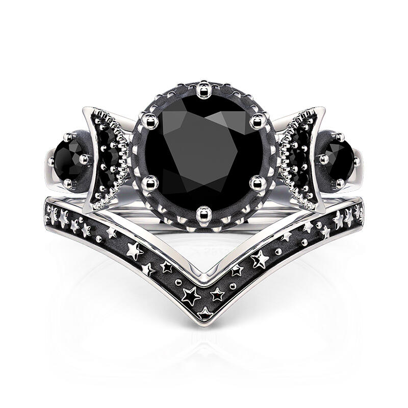 Black Ring Set - view 1