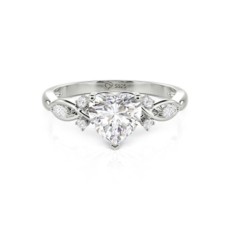 Double Custom Infinity Heart Promise Ring