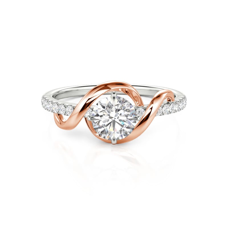 Amore Two Tone Custom Engagement Ring