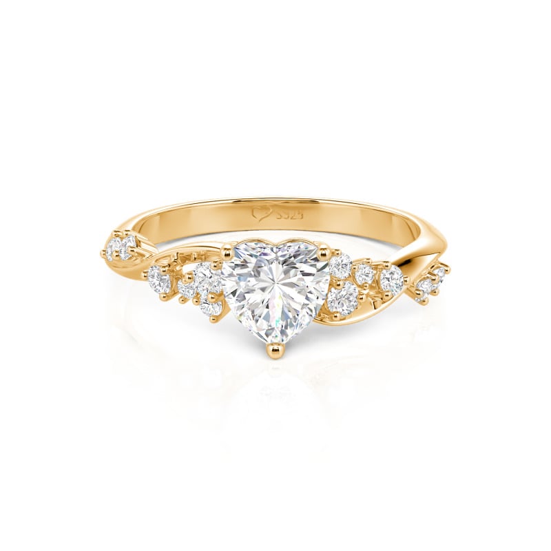 Olivetta Twist Custom Heart Ring