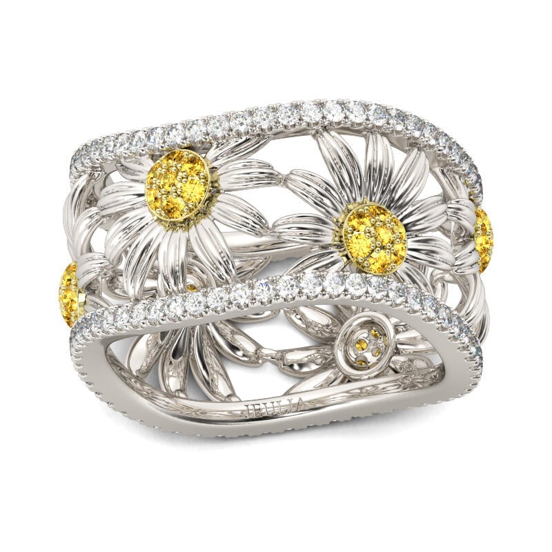 Daisy Sterling Silver Women's Band