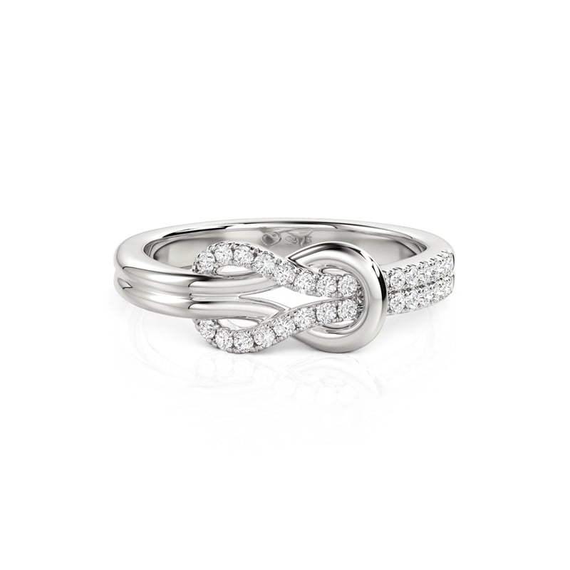 Knot Design Sterling Silver Ring