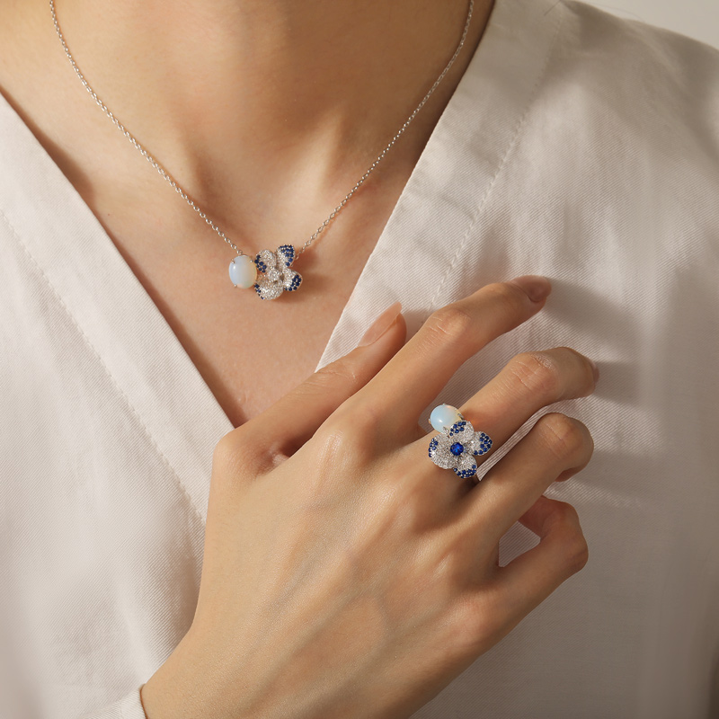Silver Flower Ring American