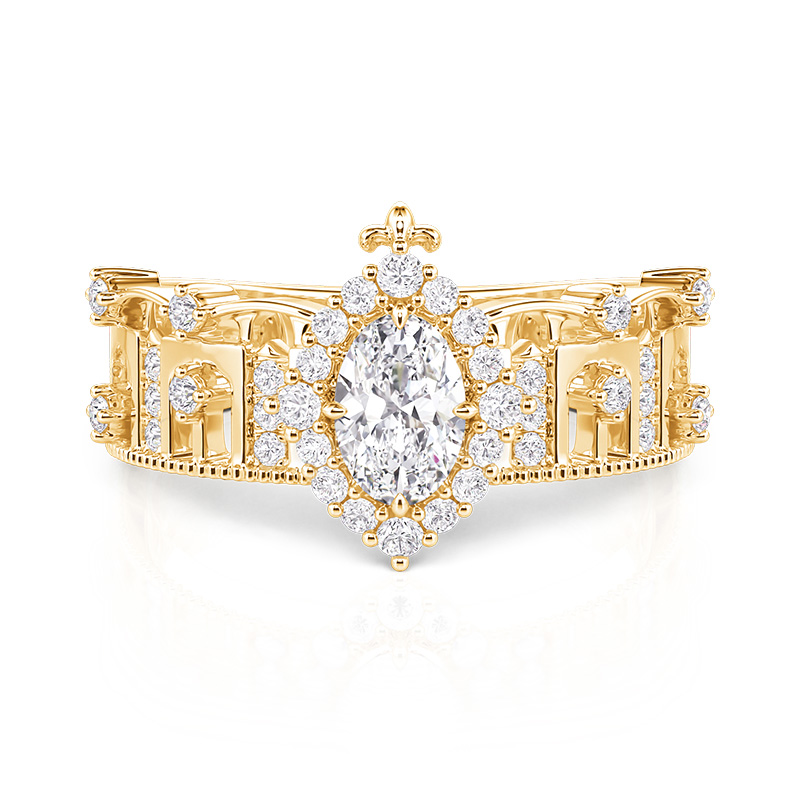 Oval Engagement Ring - view 1