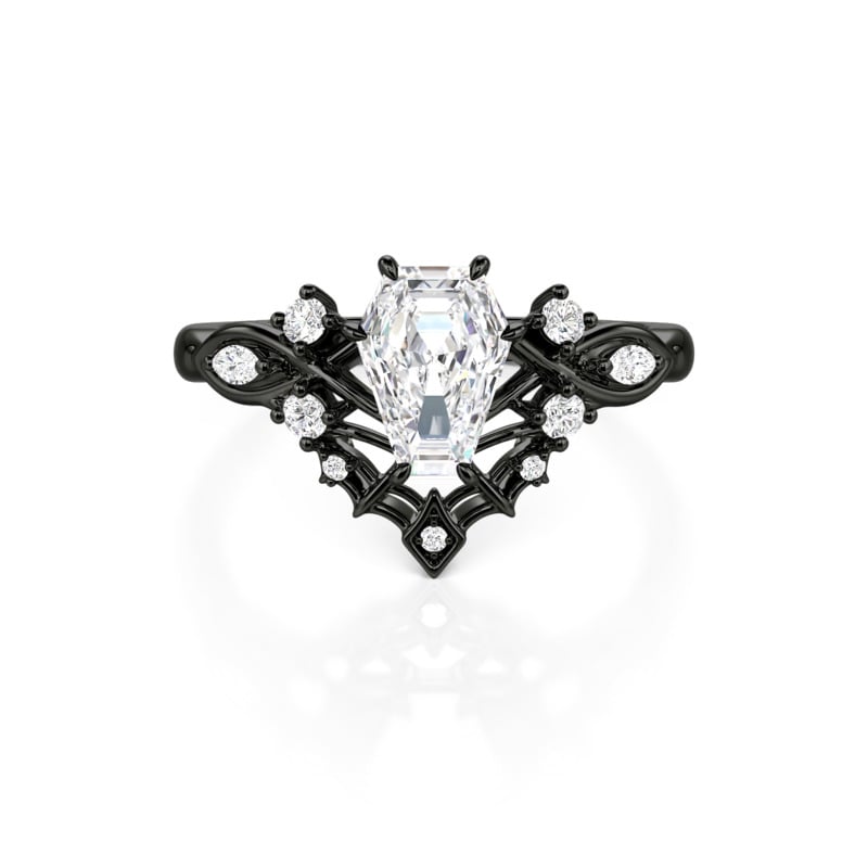 Black Coffin Ring - view 1