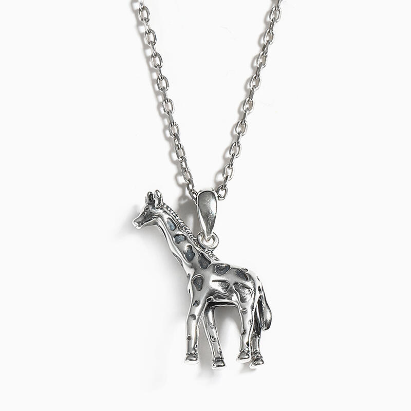 Juelvia "African Giraffe" Sterling Silver Necklace