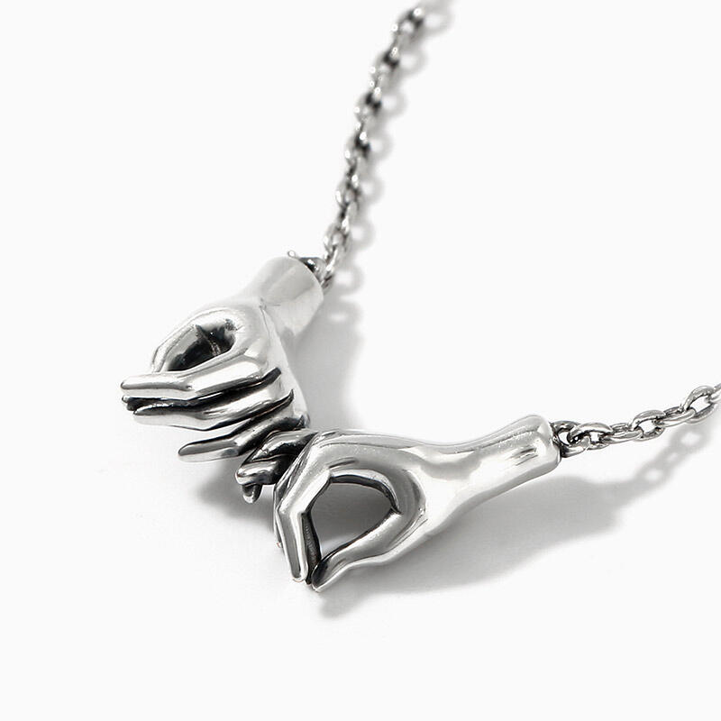 Juelvia "Make A Promise" Gesture Sterling Silver Necklace