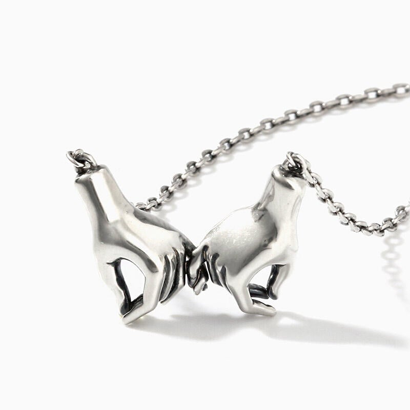 Juelvia "Make A Promise" Gesture Sterling Silver Necklace