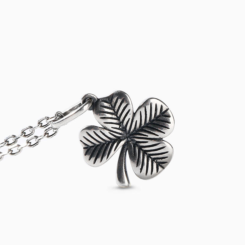 Juelvia "Four Leaf Clover" Sterling Silver Necklace