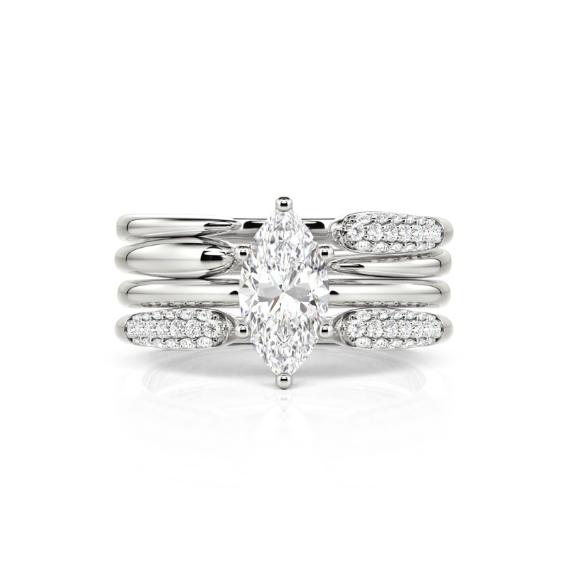 Stackable Engagement Rings - view 1